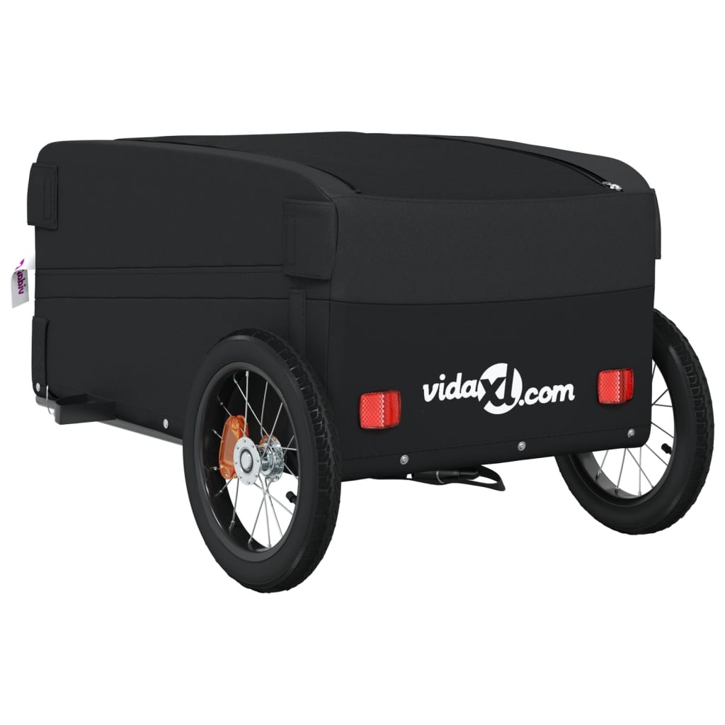 Cykelanhænger 30 kg jern - sort, 122 x 52.5 x 42.5 cm - number 8.