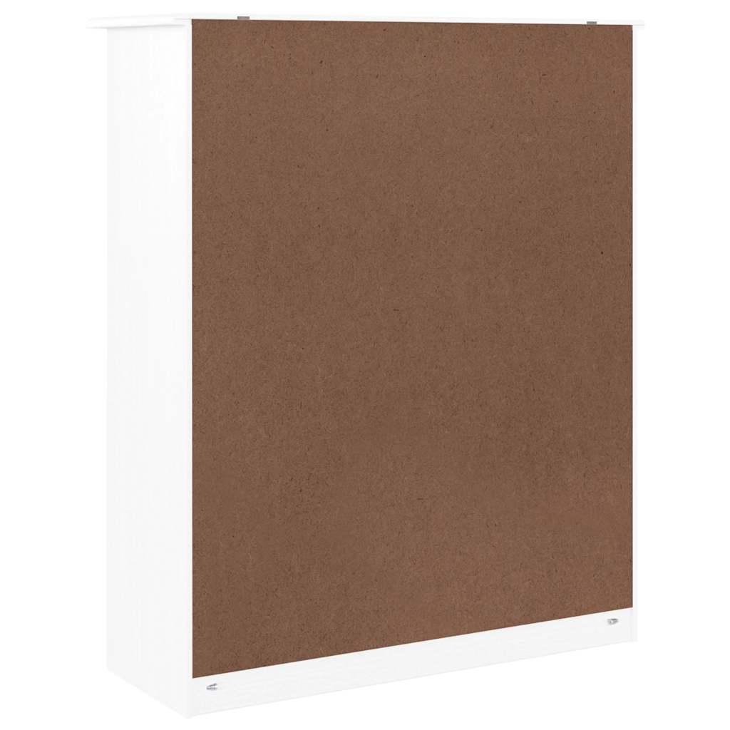 Skabstop til skænk alta 77x30x92 cm massivt fyrretræ hvid - number 7.