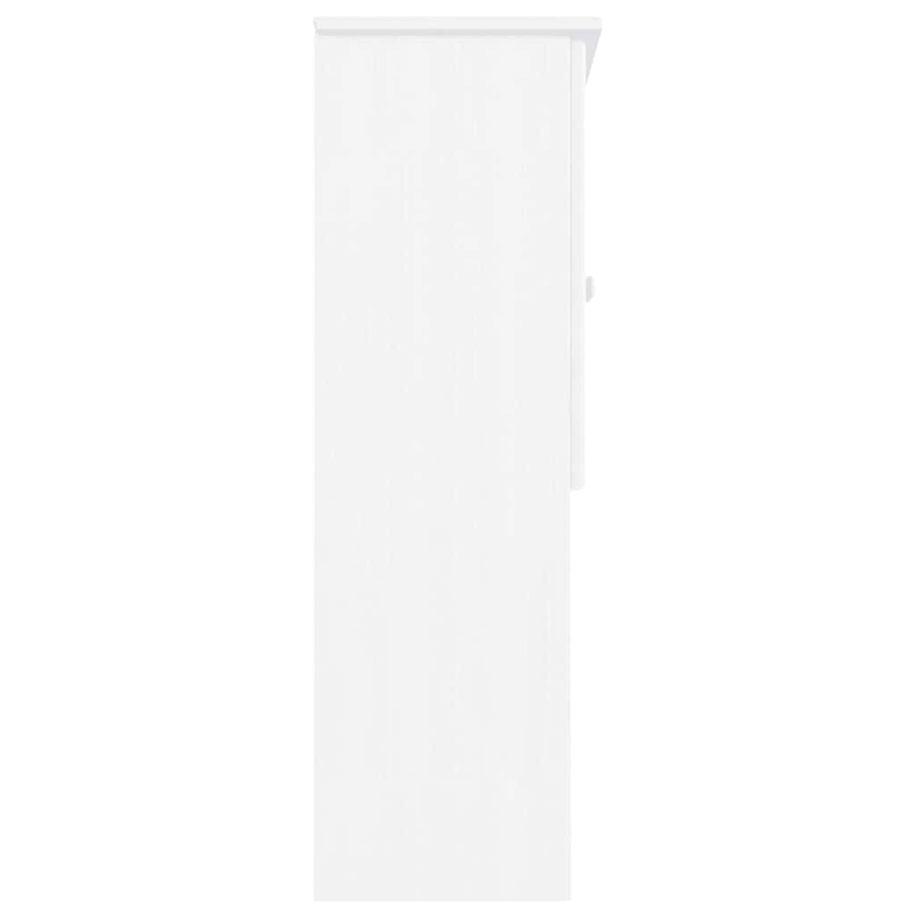 Skabstop til skænk alta 77x30x92 cm massivt fyrretræ hvid - number 6.