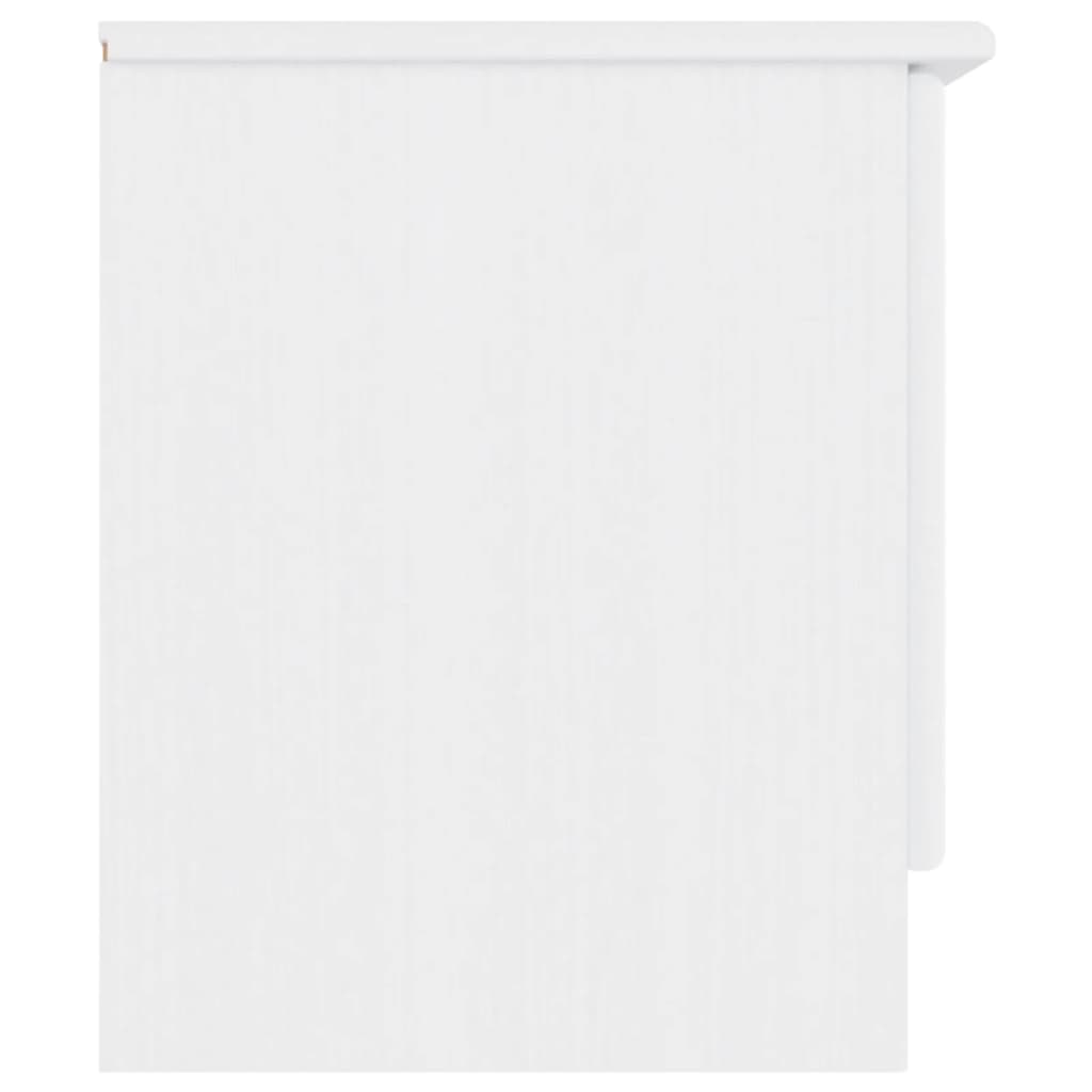 Nattbord alta 112x35x41 cm hel furu hvit - number 5.