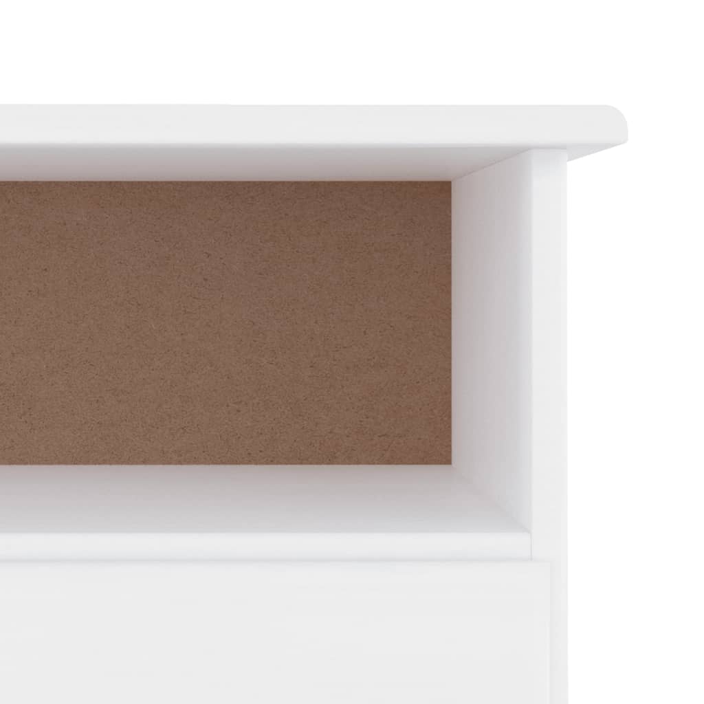 Tv cabinet with drawers alta 100x35x41 cm solid pine white - number 6.