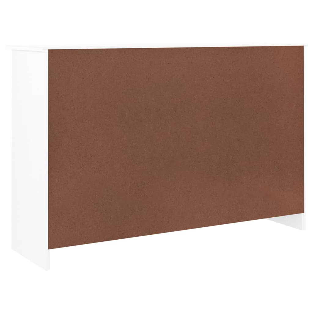 Kommode alta 112x35x73 cm massivt fyrretræ hvid - number 6.