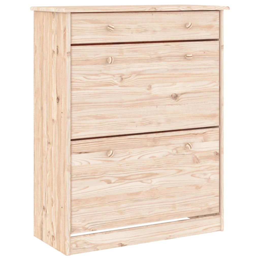 Shoe cabinet alta 77x35x96 cm solid pine - number 2.