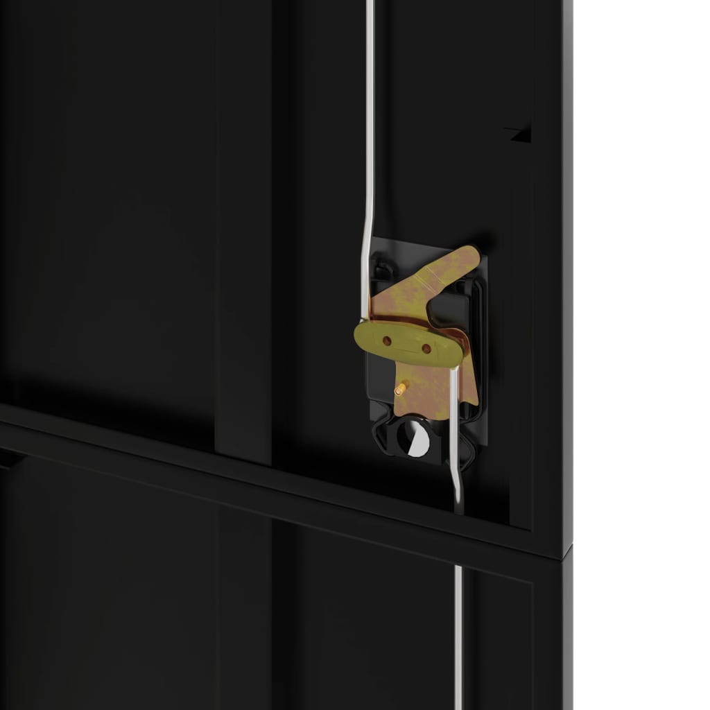 Arkivskab 105x40x180 cm stål - sort, 1 - number 8.