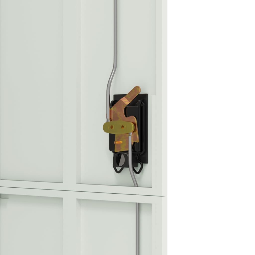 Arkivskab 90x40x180 cm stål lysegrå - number 8.