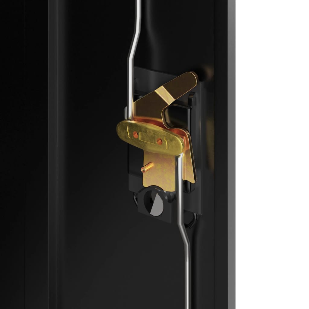 Arkivskab stål - sort, 90 x 40 x 90 cm, 1 - number 8.