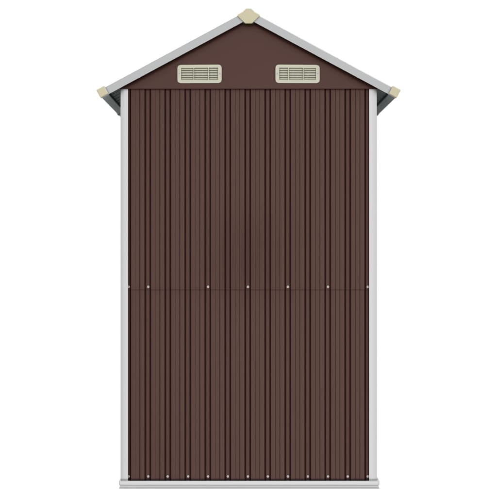 Haveskur 192x152,5x237 cm galvaniseret stål - brun, ooo 1 - number 5.