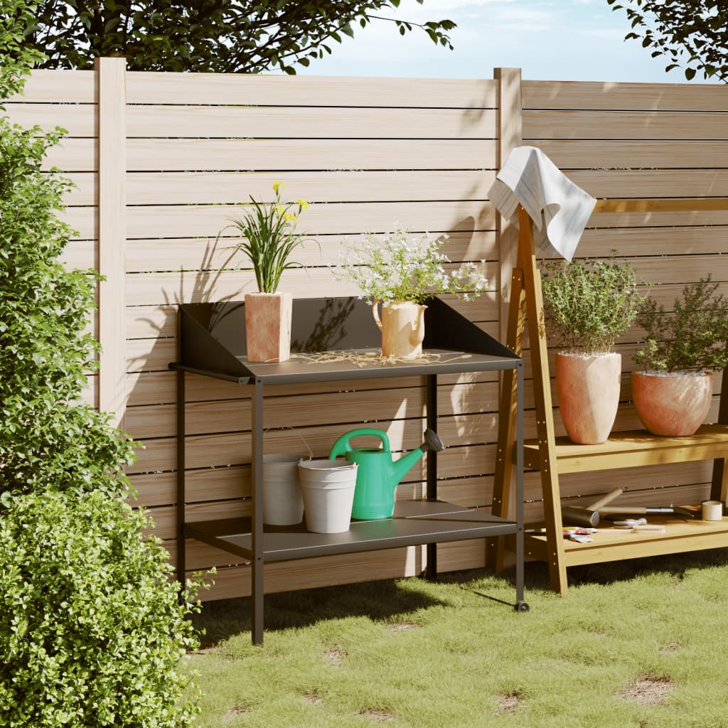 Plantestativ 100x54,5x100 cm galvaniseret stål antracitgrå - number 1.