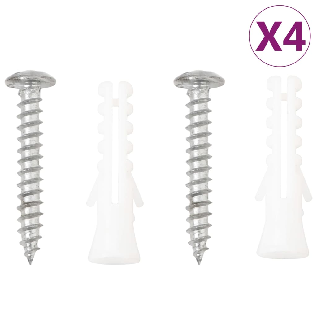 Beslag til hængekurve 4 stk. stål sort - number 6.