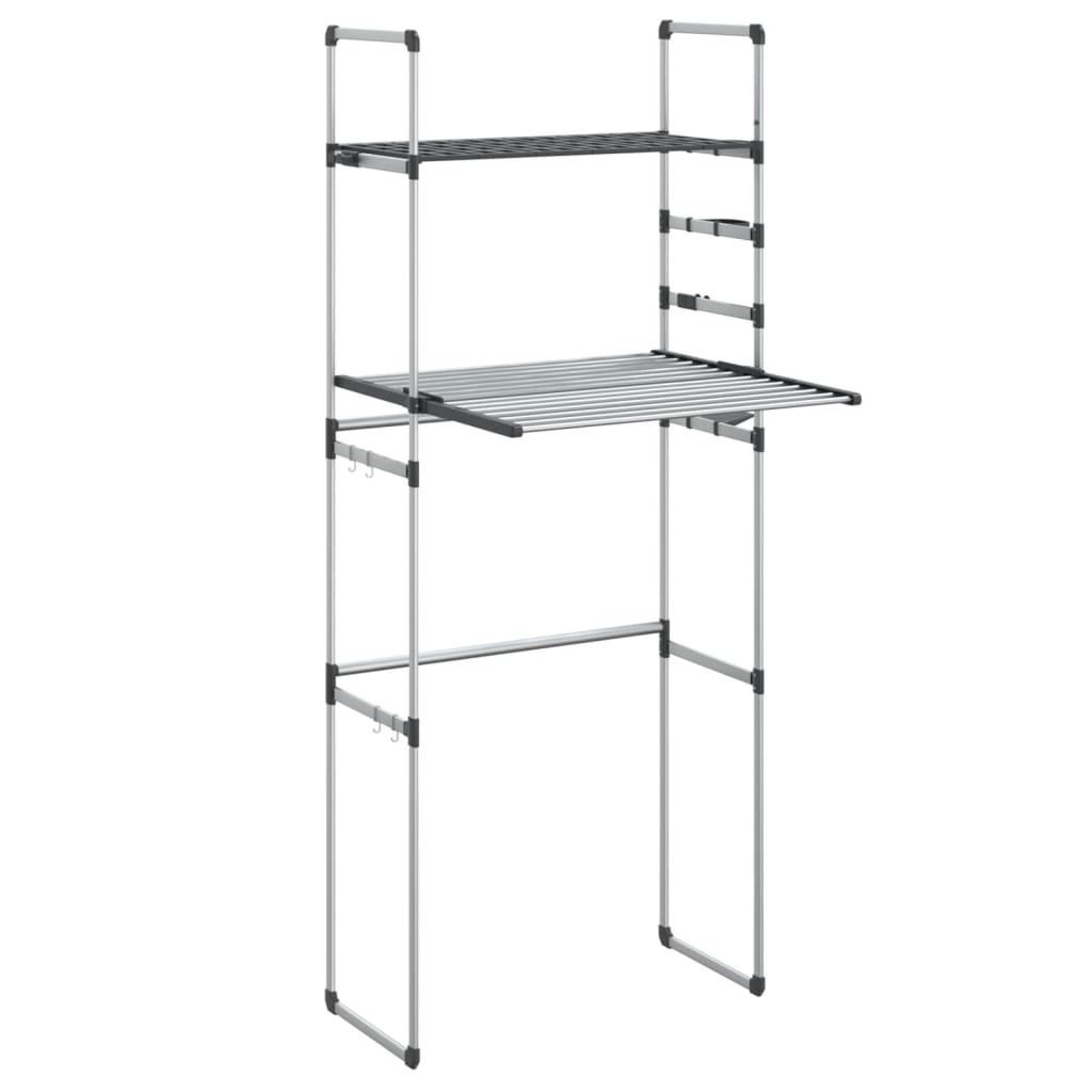 Drying rack for bathroom 77x52x192 cm aluminium - number 2.