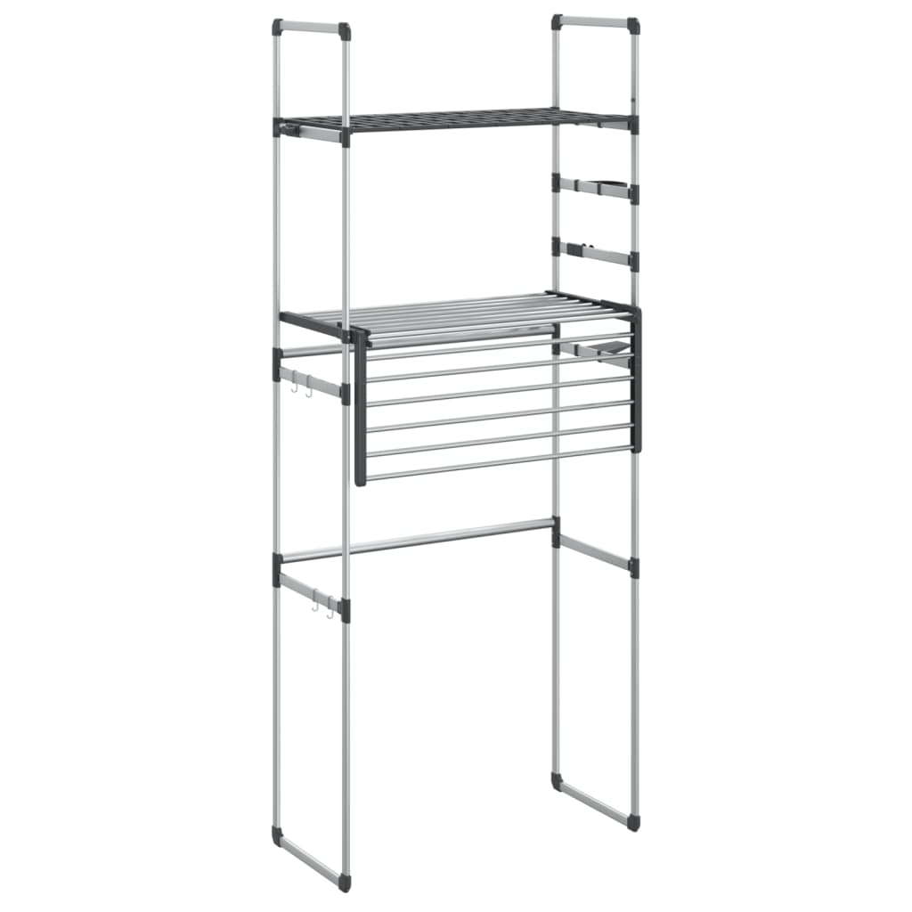 Drying rack for bathroom 77x52x192 cm aluminium - number 3.