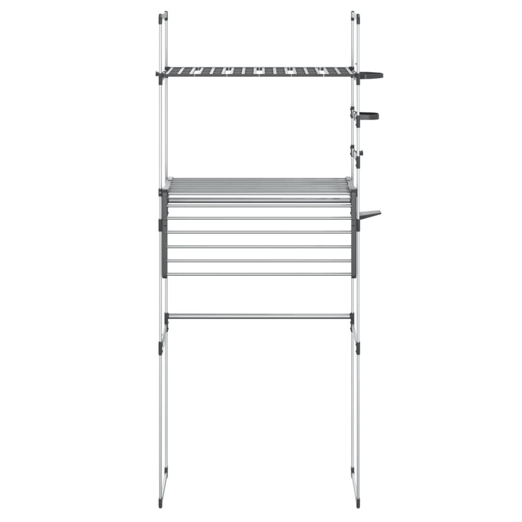 Drying rack for bathroom 77x52x192 cm aluminium - number 4.