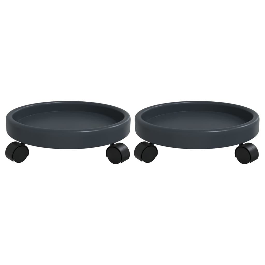 Plant cars with wheels 2 pcs. diam. 34 cm 35 kg gray - number 2.