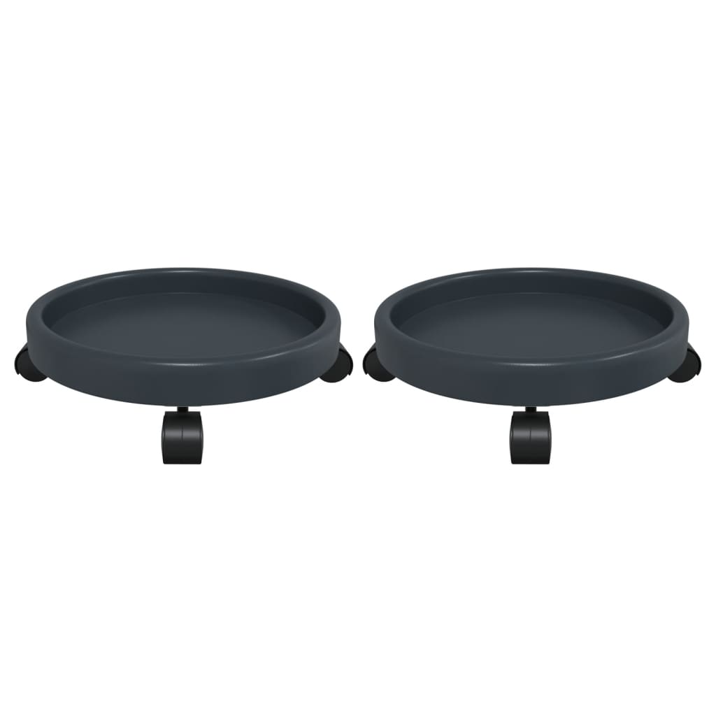 Plant cars with wheels 2 pcs. diam. 34 cm 35 kg gray - number 3.