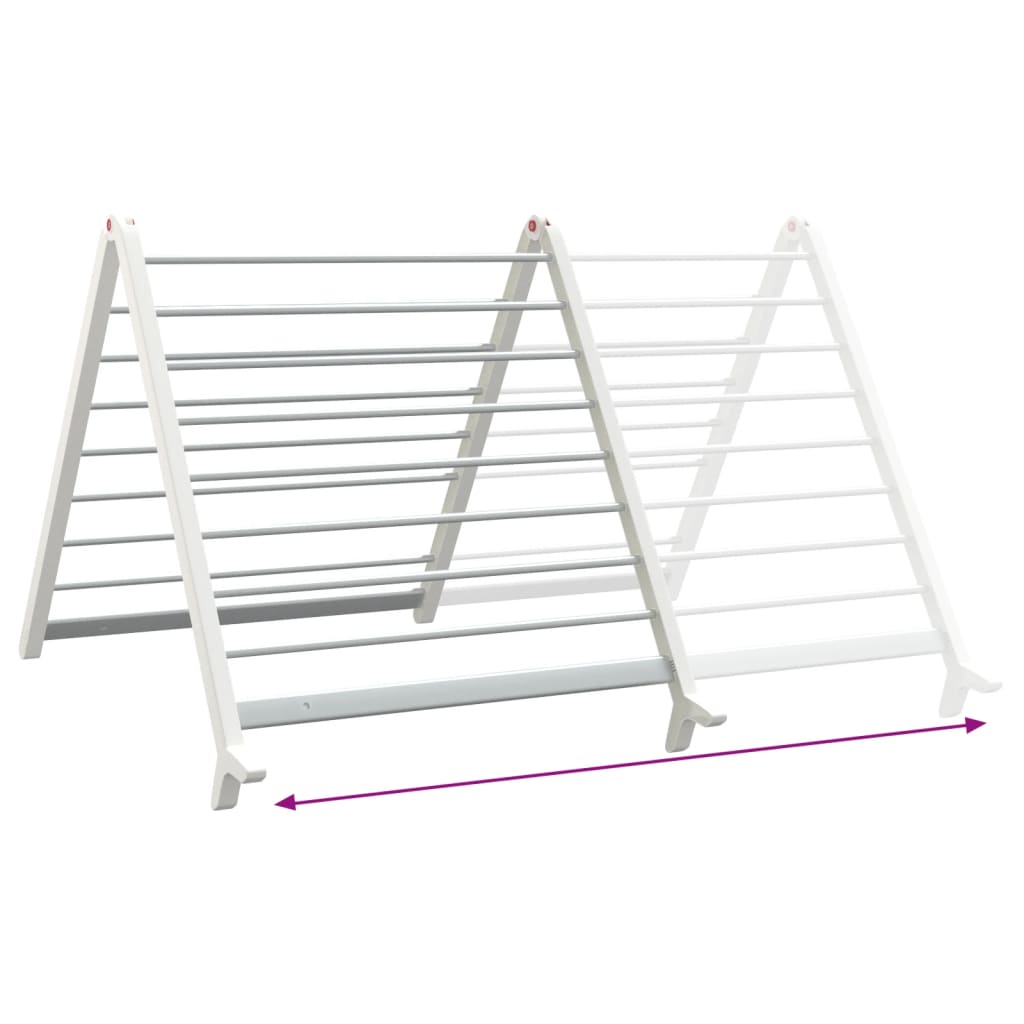 Drying rack for bathtubs 53-90 cm expandable aluminium - number 6.