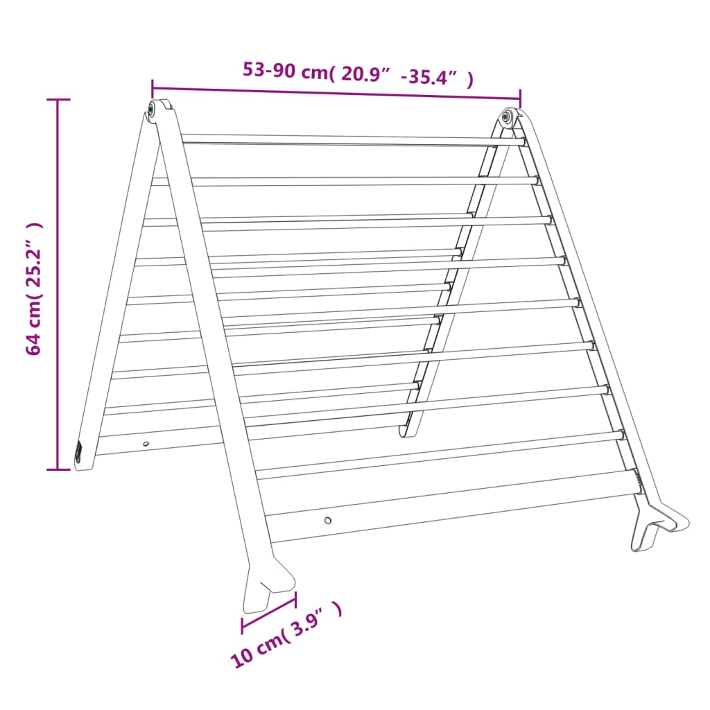 Drying rack for bathtubs 53-90 cm expandable aluminium - number 8.