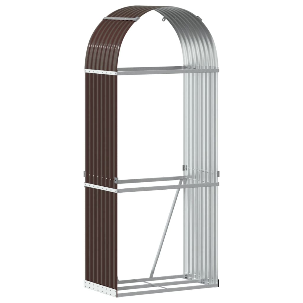 Burn rack galvanized steel - brown, 80 x 45 x 190 cm - number 2.