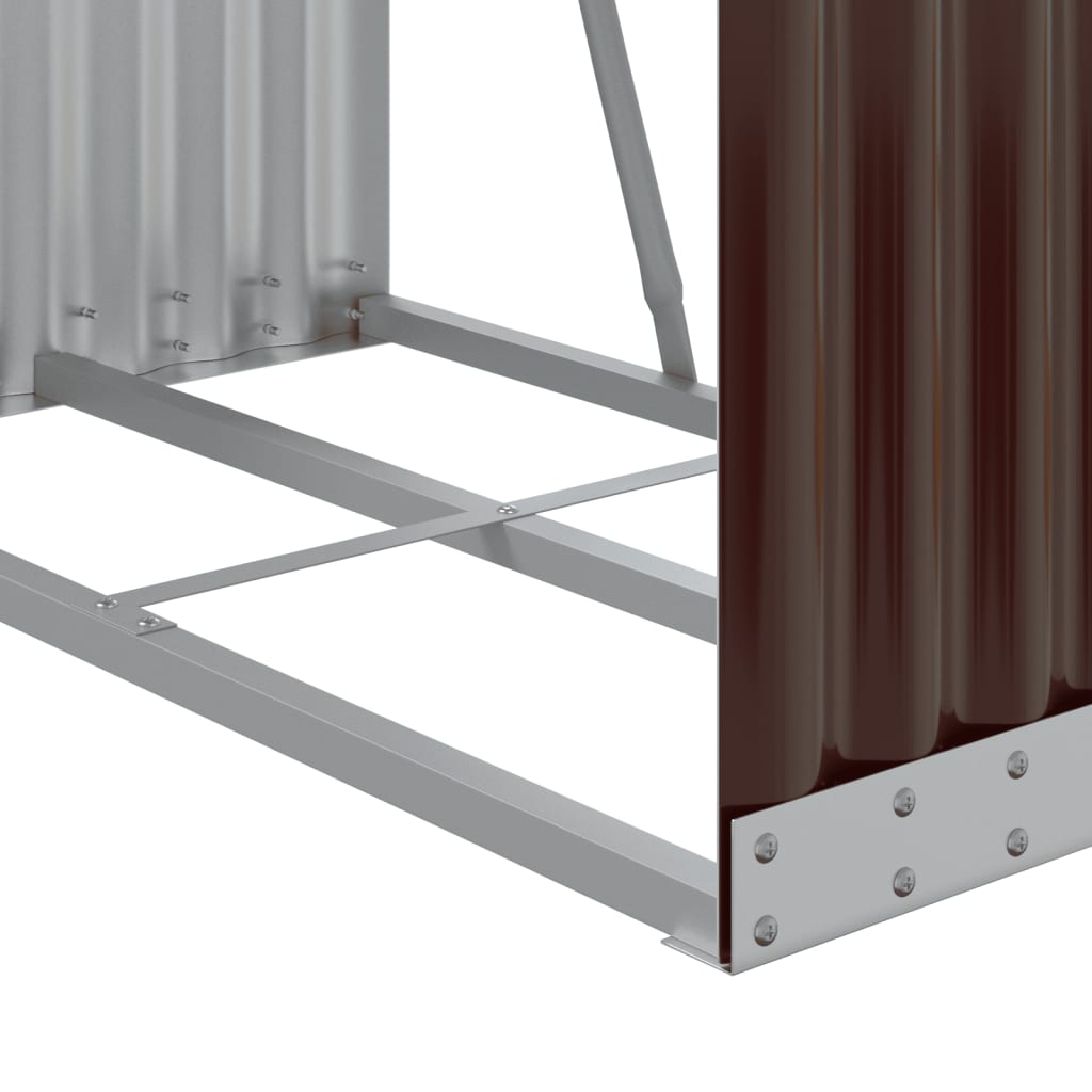 Burn rack galvanized steel - brown, 80 x 45 x 190 cm - number 7.