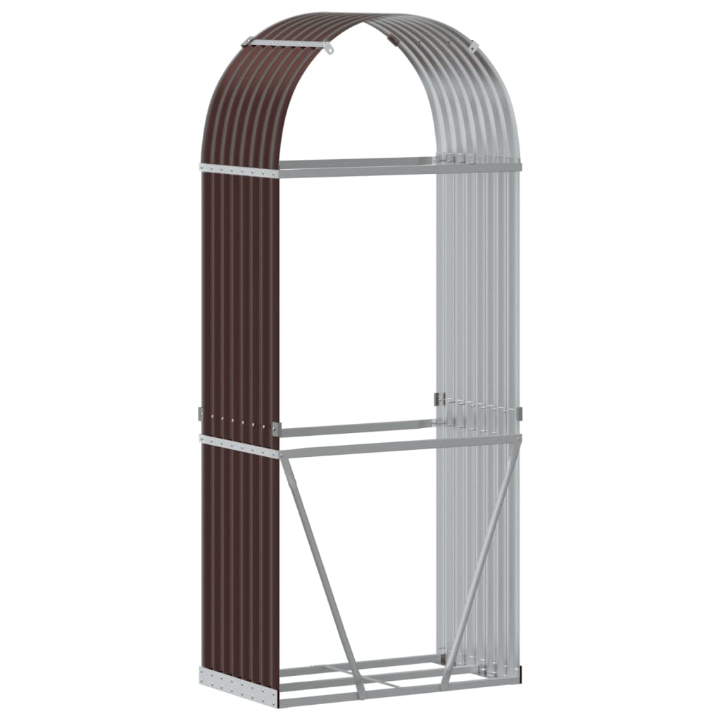 Burn rack galvanized steel - brown, 80 x 45 x 190 cm - number 6.