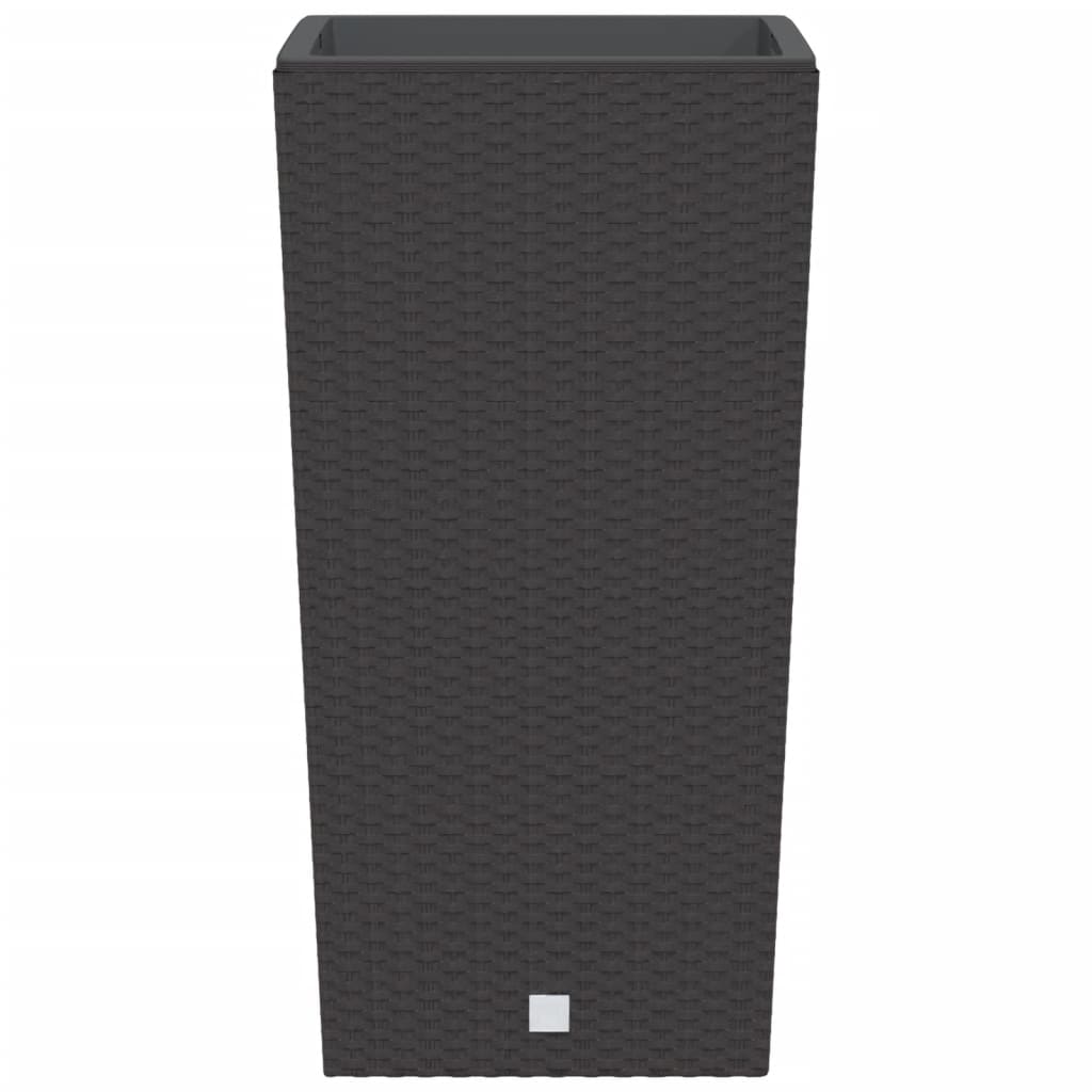 Plant jar 21/49 l removable insert pp rattanlook - brown, 49 l, 1 - number 4.
