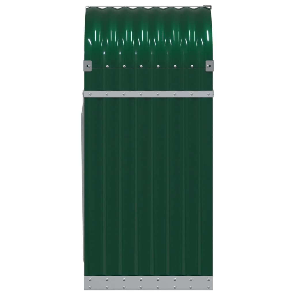 Firewood rack galvanized steel - green, 40 x 45 x 100 cm - number 5.