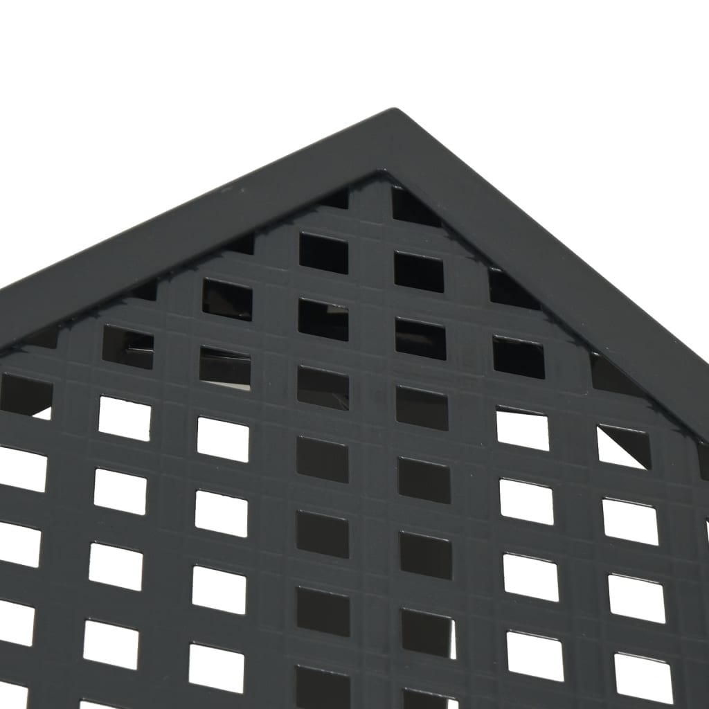 Hage spisebord sett 5 deler stål antrasitt grå - bord lengde 165 cm, 4 - number 8.