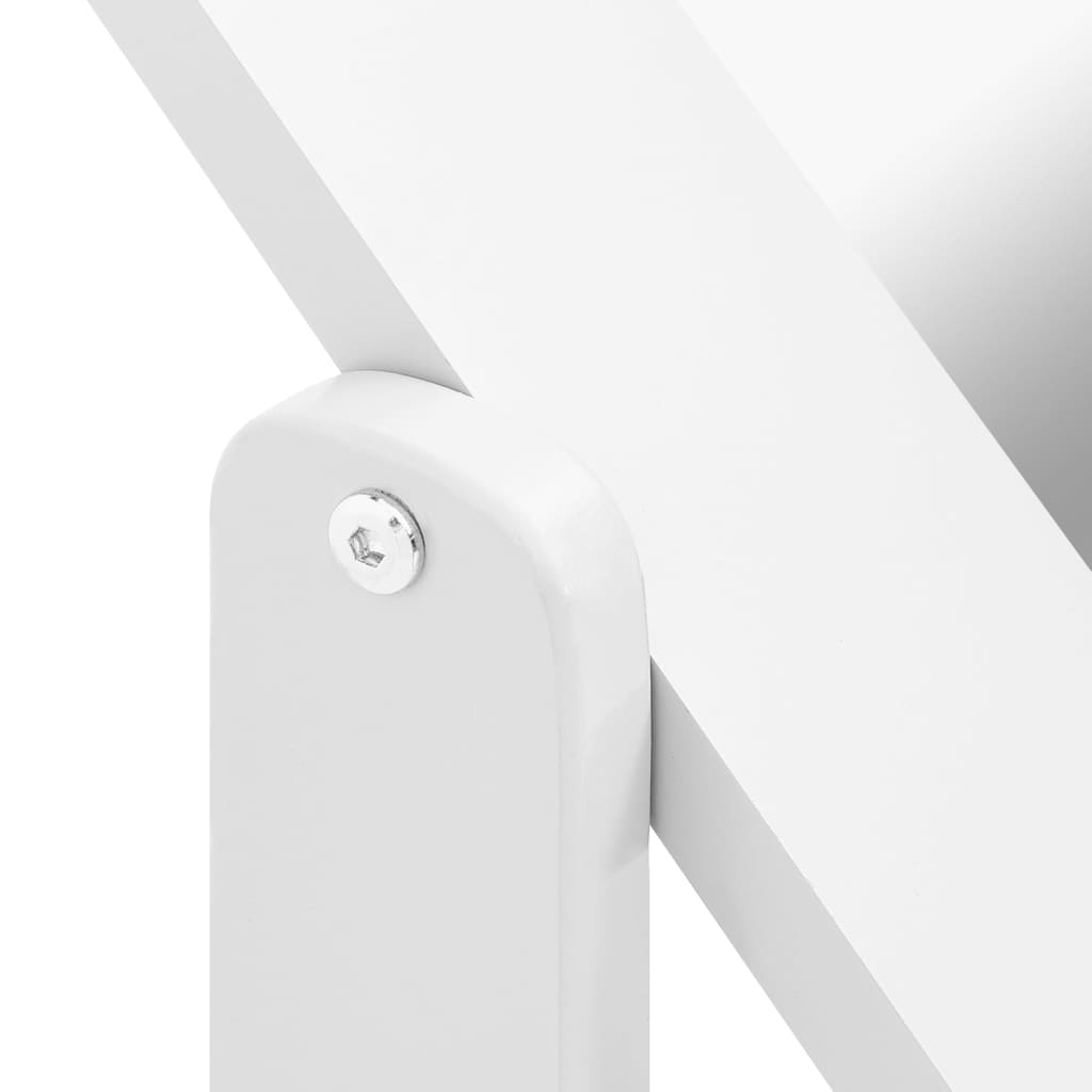 Freestanding mirror 45.5x47.5x160 cm engineered wood - white, 1 - number 5.