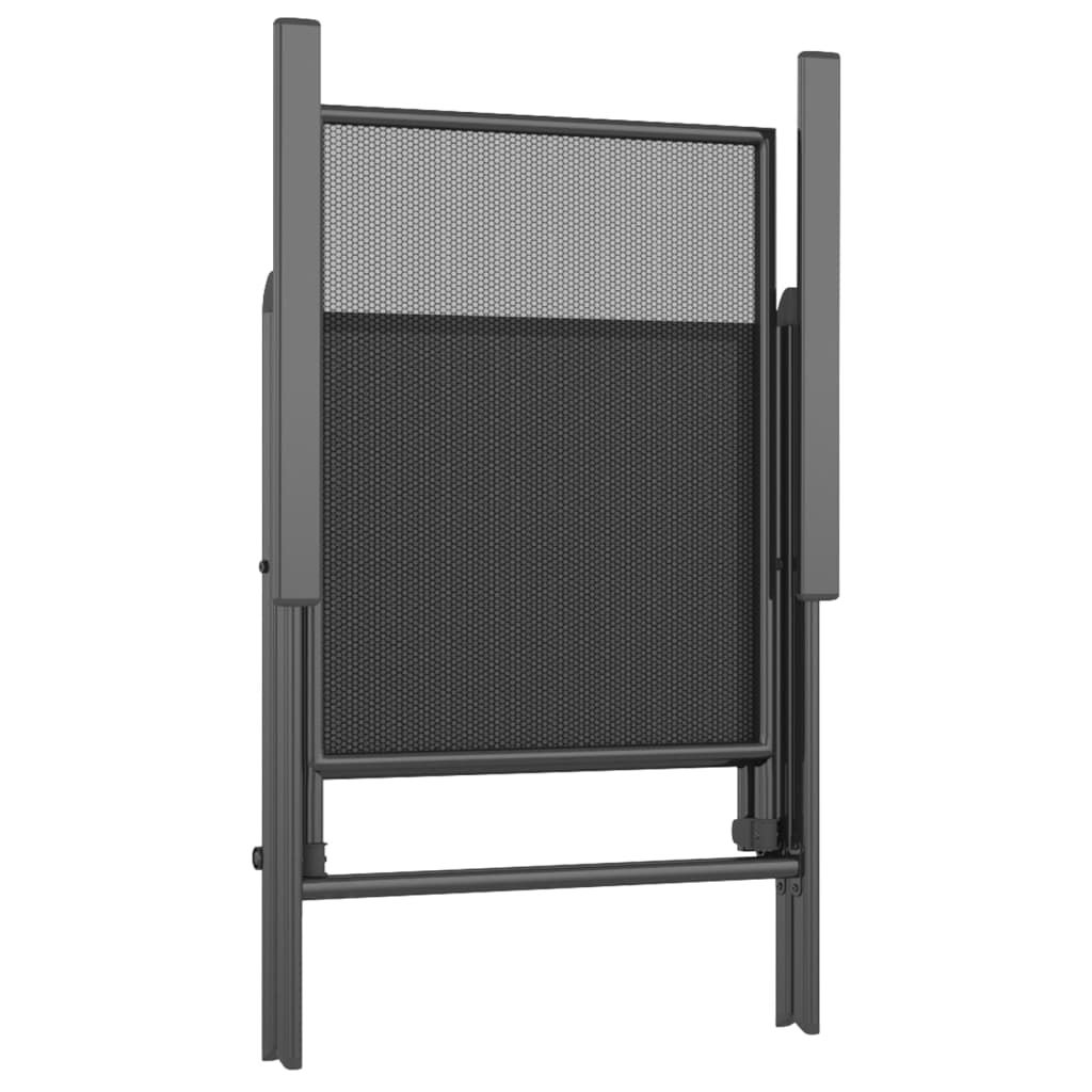 Vrtni blagovaonski stol 5 komada čelik antracit siva - 80 cm duljina stola, 4 - number 7.