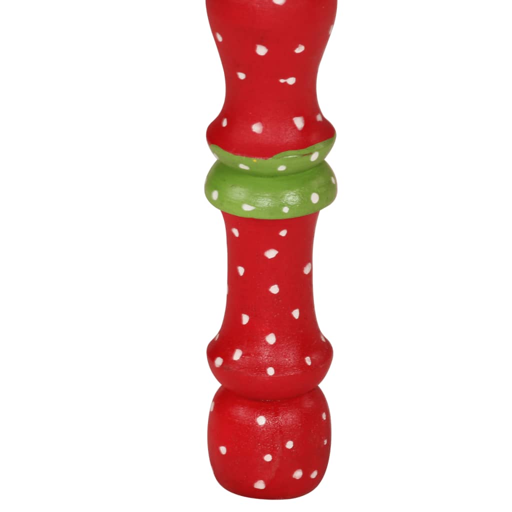 Sofabord håndmålet massivt mangotræ - rød, 54 x 54 x 30 cm, 1 - number 6.