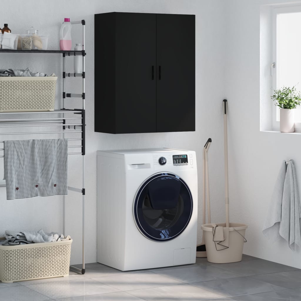 Nástěnná skříňka 69,5x34x90 cm - černá, 1 - number 1.