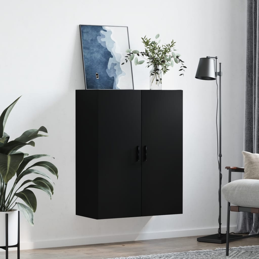 Wall-mounted cabinet 69.5x34x90 cm - black, 1 - number 3.