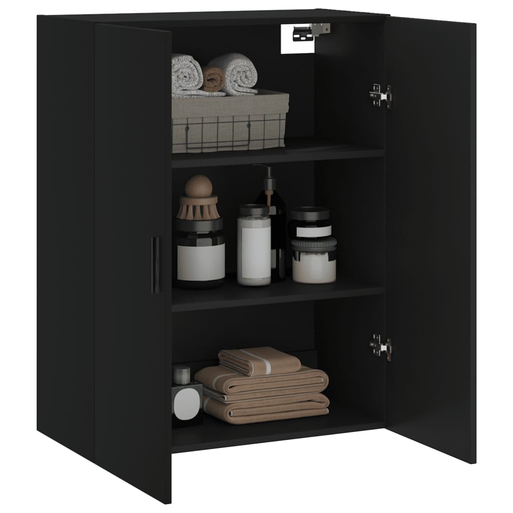 Wall-mounted cabinet 69.5x34x90 cm - black, 1 - number 5.