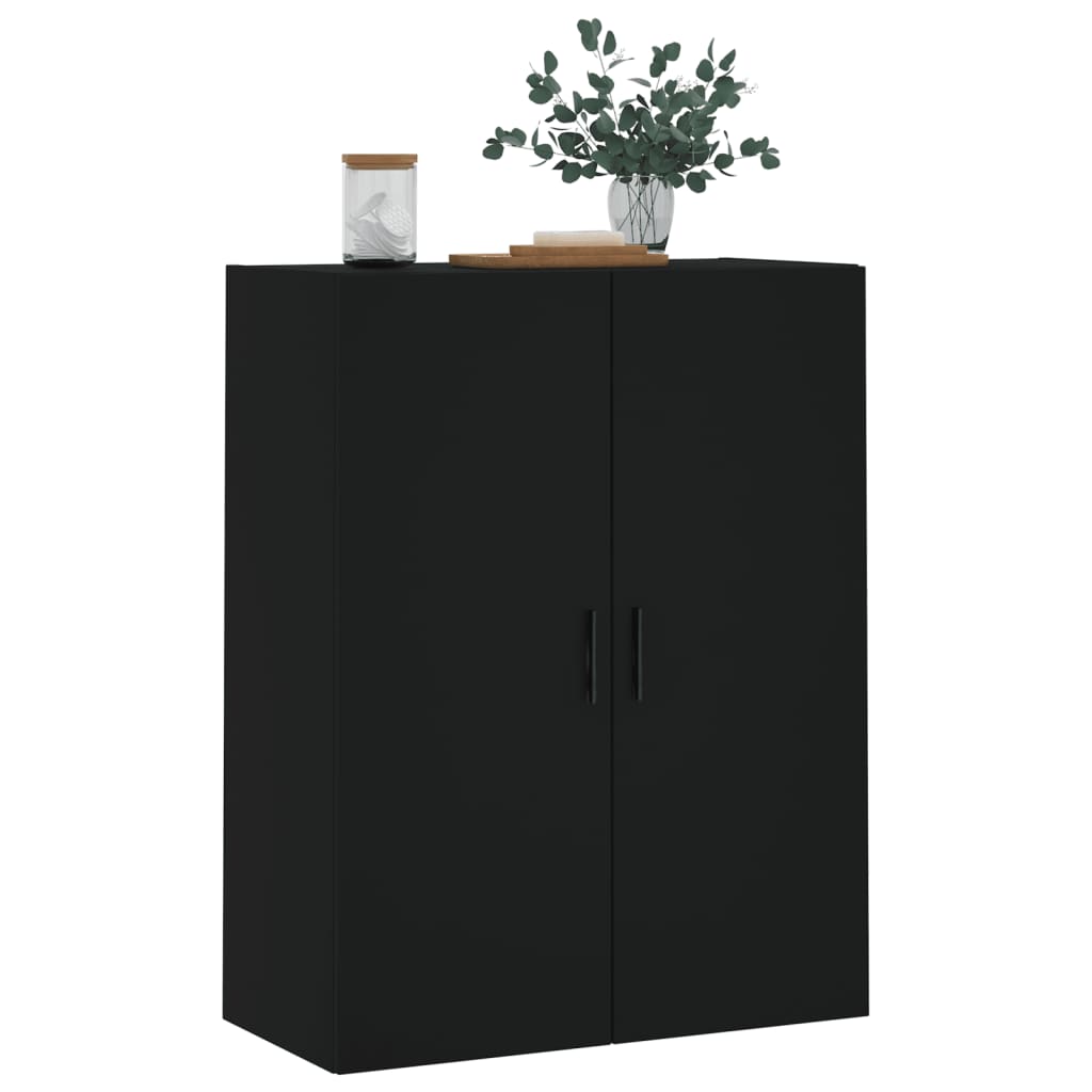 Wall-mounted cabinet 69.5x34x90 cm - black, 1 - number 4.