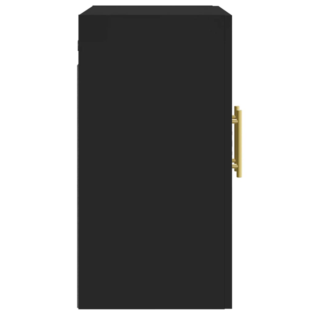 Vægskab 60x31x60 cm konstrueret træ - sort, ooo 1, 1, x - number 7.