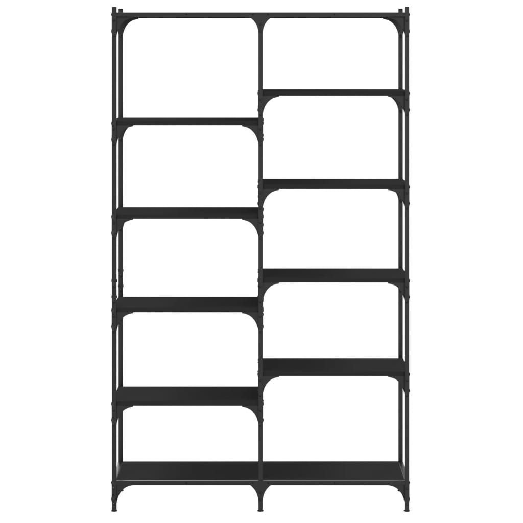 Regał 100x32x170 cm drewno klejone i żelazo - number 4.