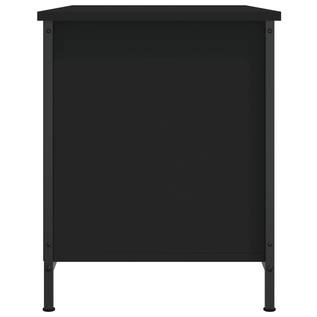 Tv-bord 80x40x50 cm konstruert tre - svart, 1 - number 7.