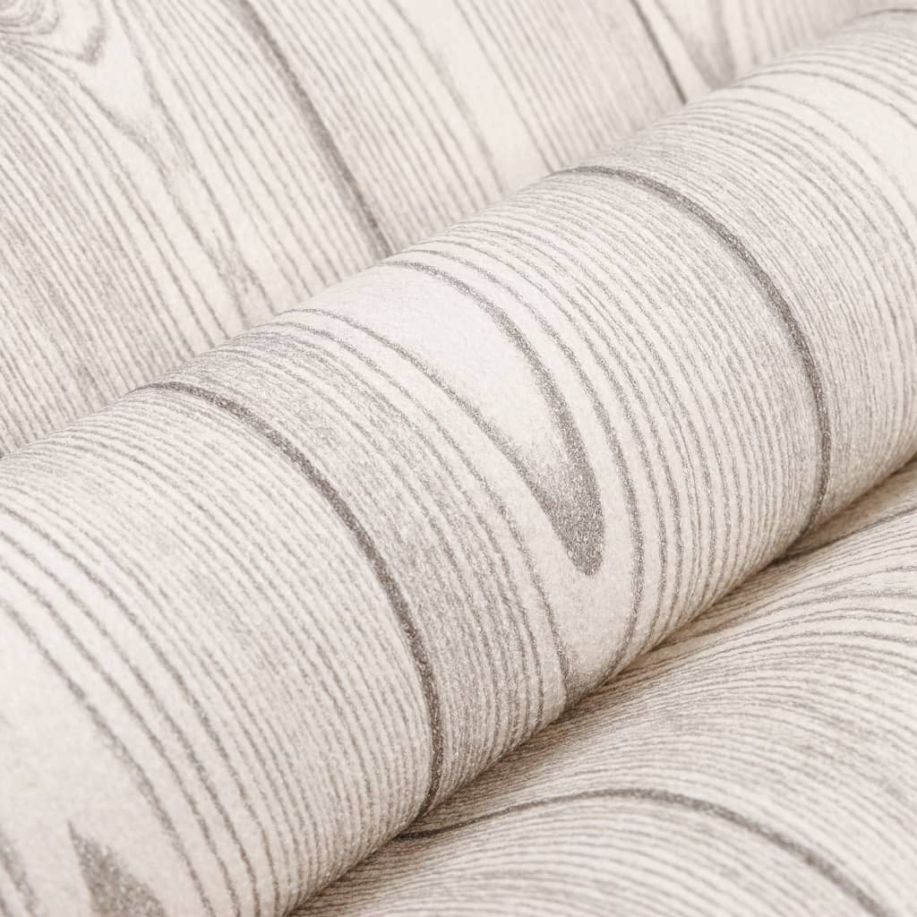 Papier peint 3d grain de bois gris - number 7.