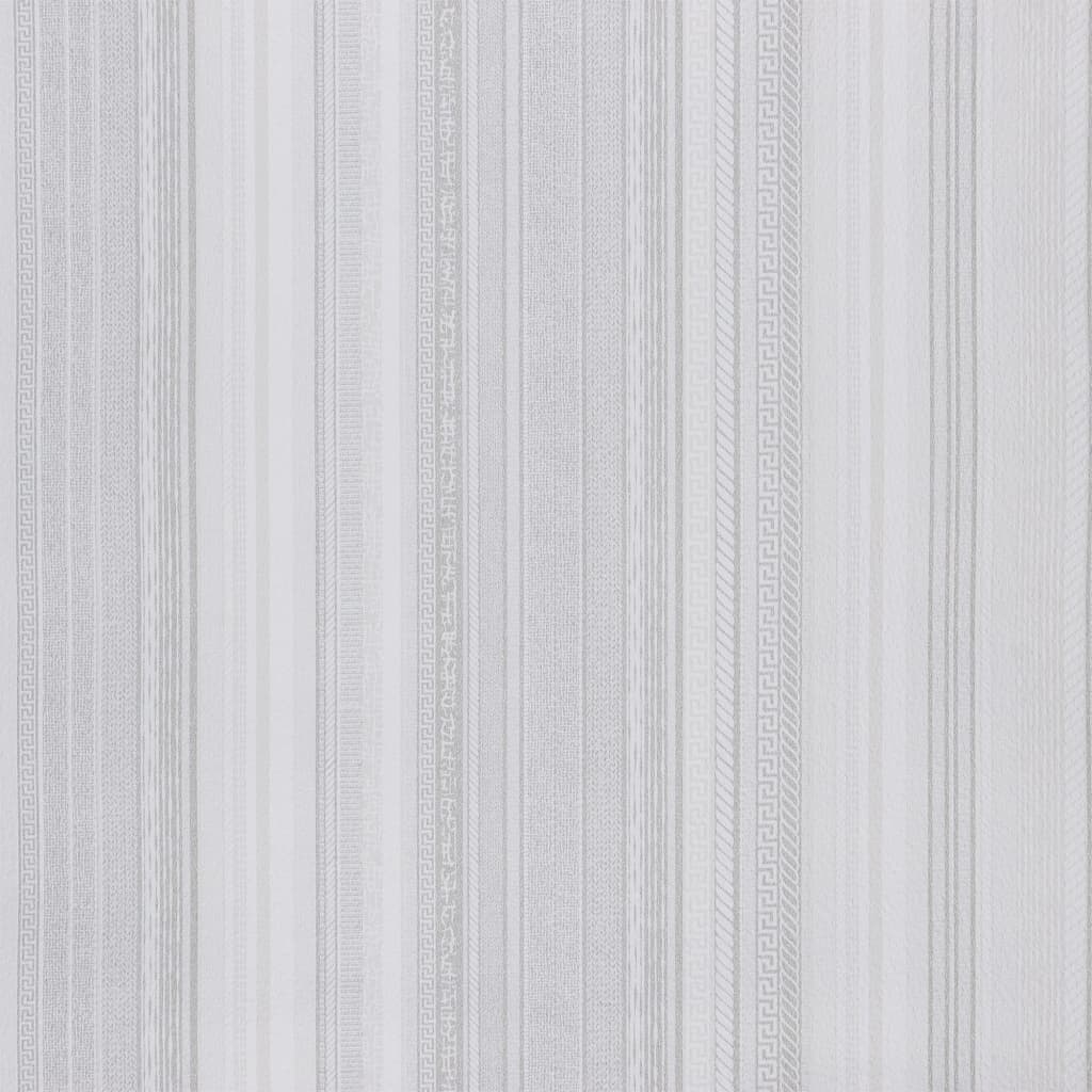 3d wallpaper 10x0.53 m stripe pattern non-woven gray - number 2.