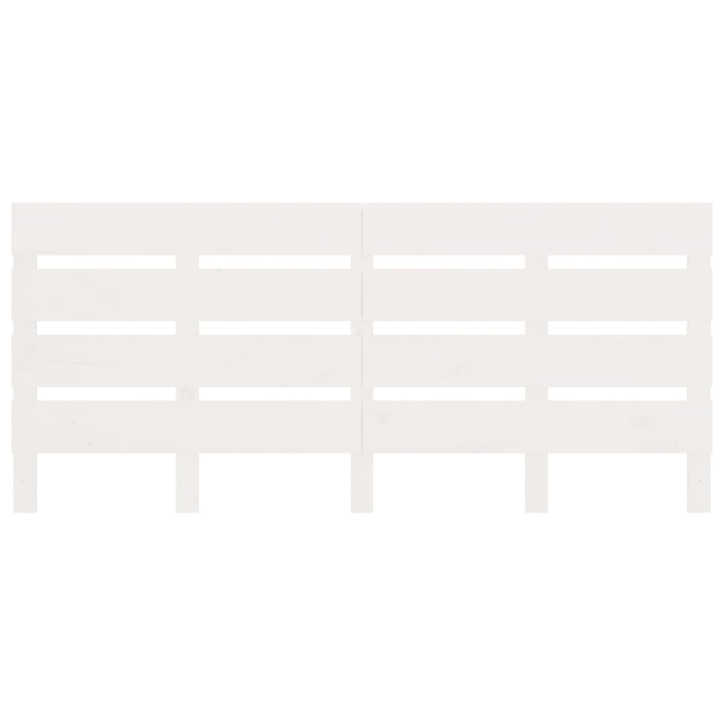 Okvir kreveta 120x190 cm mali dupli puni bor bijeli - number 7.