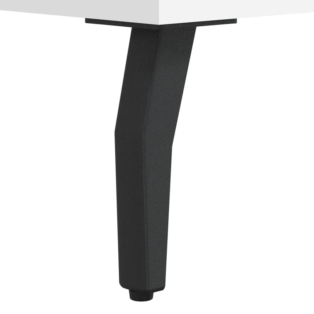 Biurko 140x50x75 cm drewno klejone - białe - number 10.