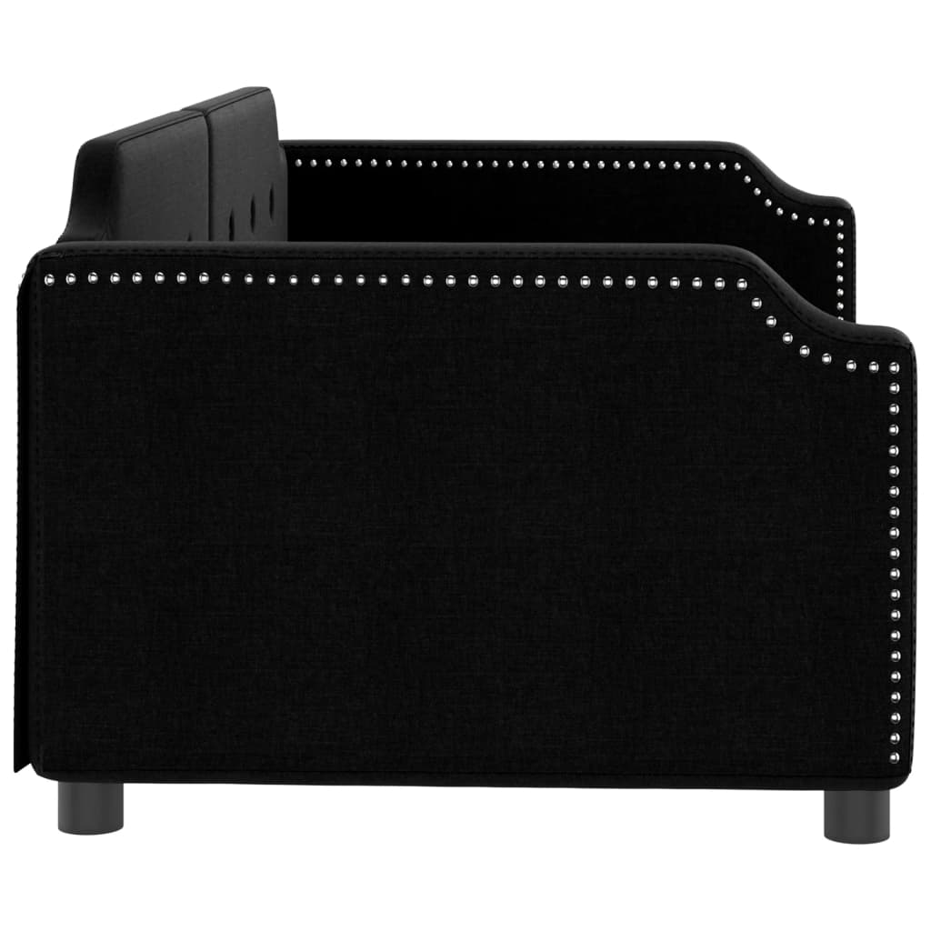 Dagsengstoff - svart, 80 x 200 cm, uten madrass - number 4.