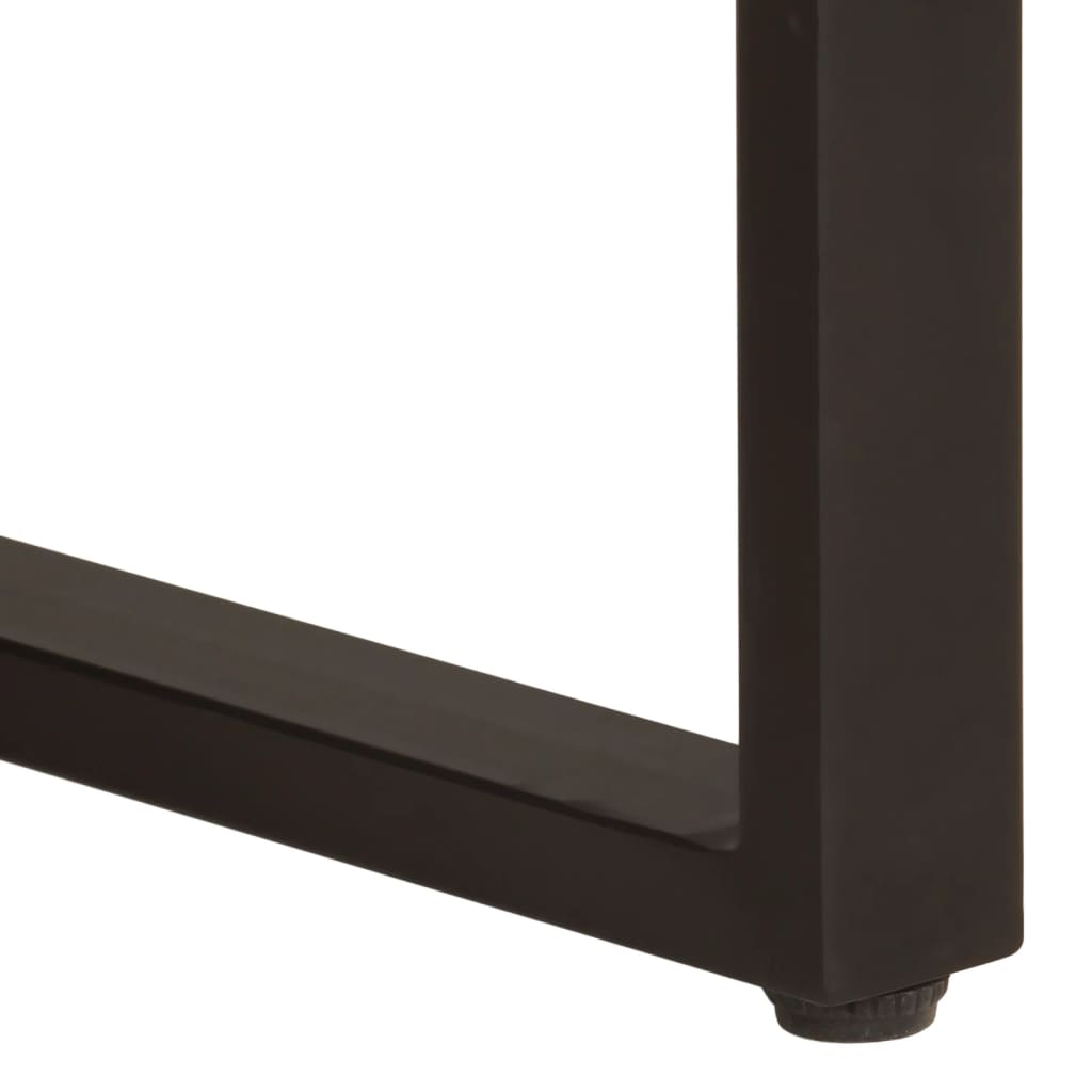 Stolik kawowy 100x54x40 cm lite drewno mango i żelazo - number 7.