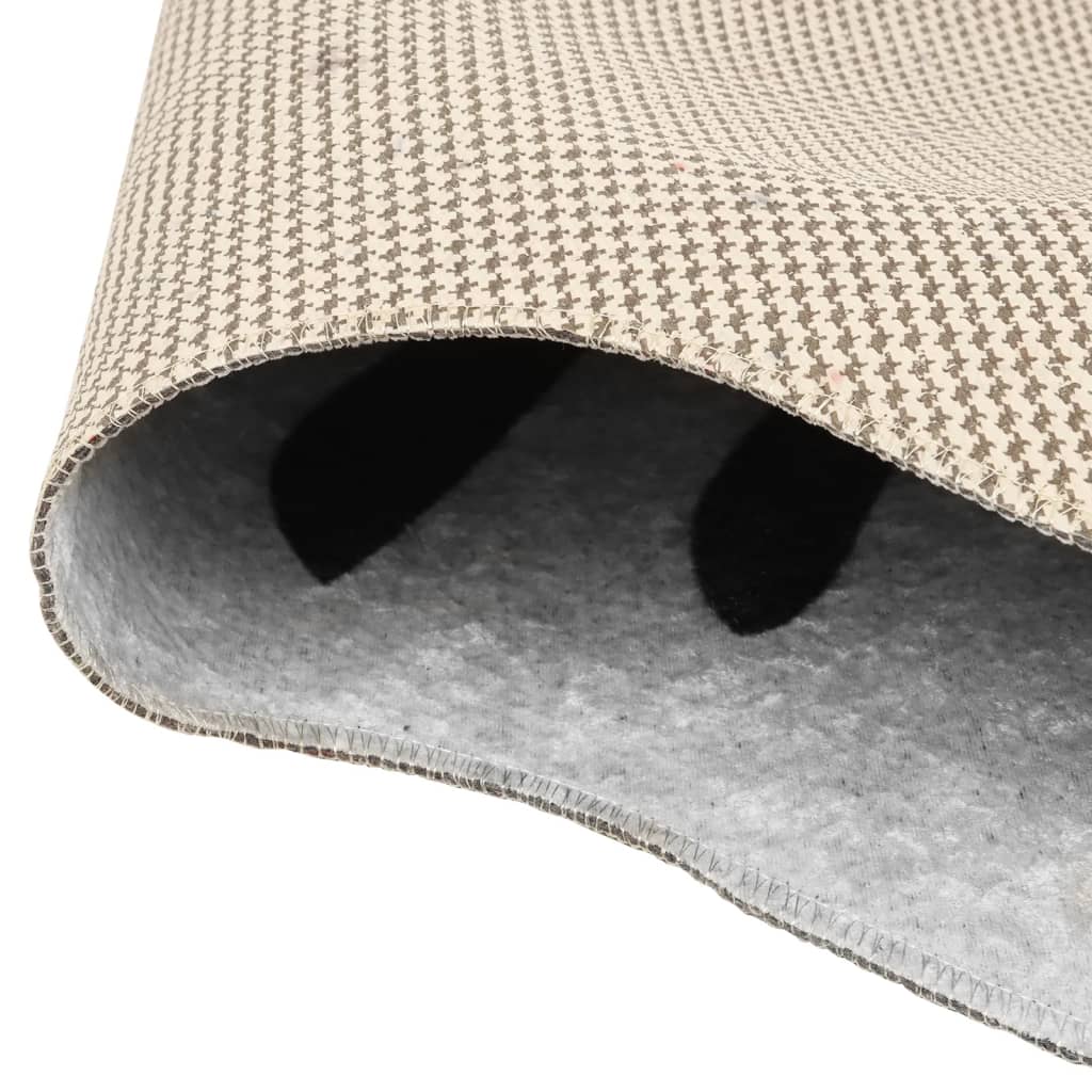 Tapis 120x170 cm lavable rayures zébrées - noir et blanc - number 3.