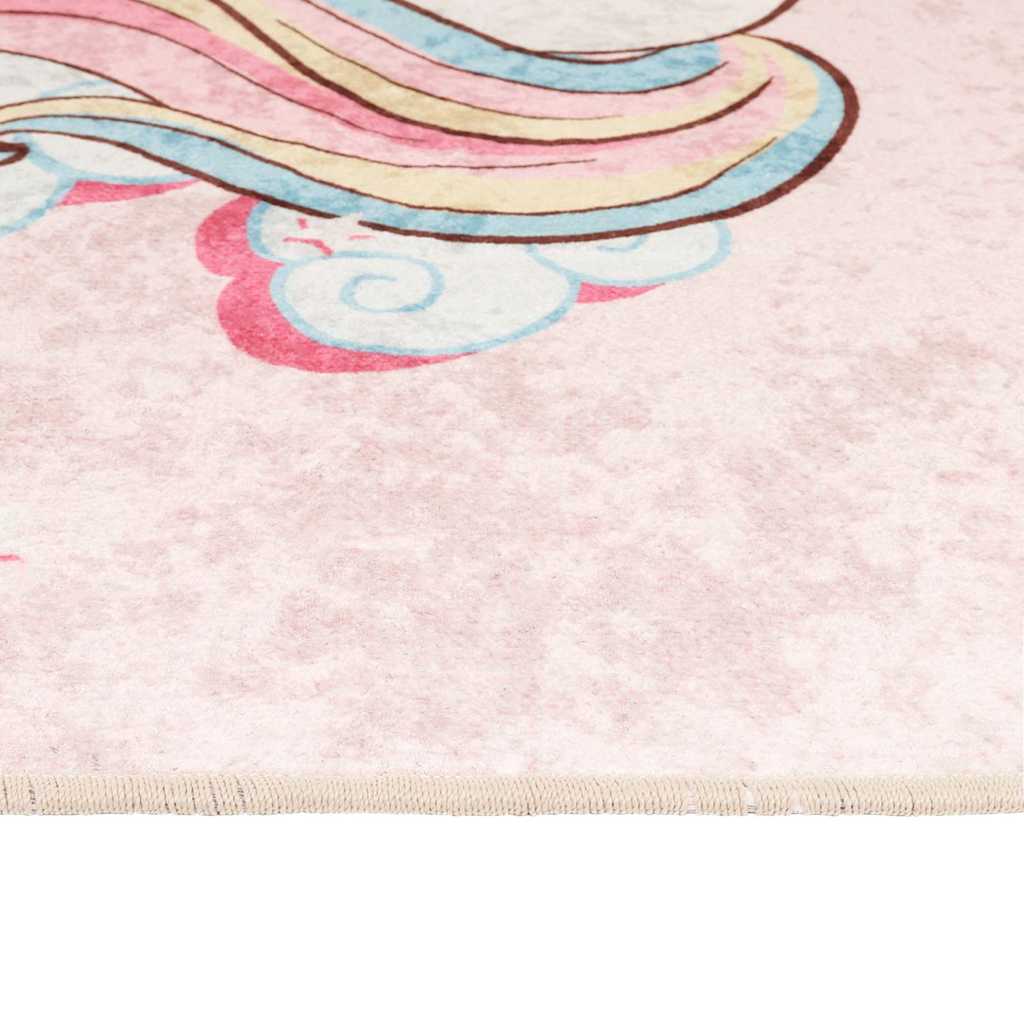 Tapis pour enfant 160x230 cm antidérapant lavable licorne - number 6.