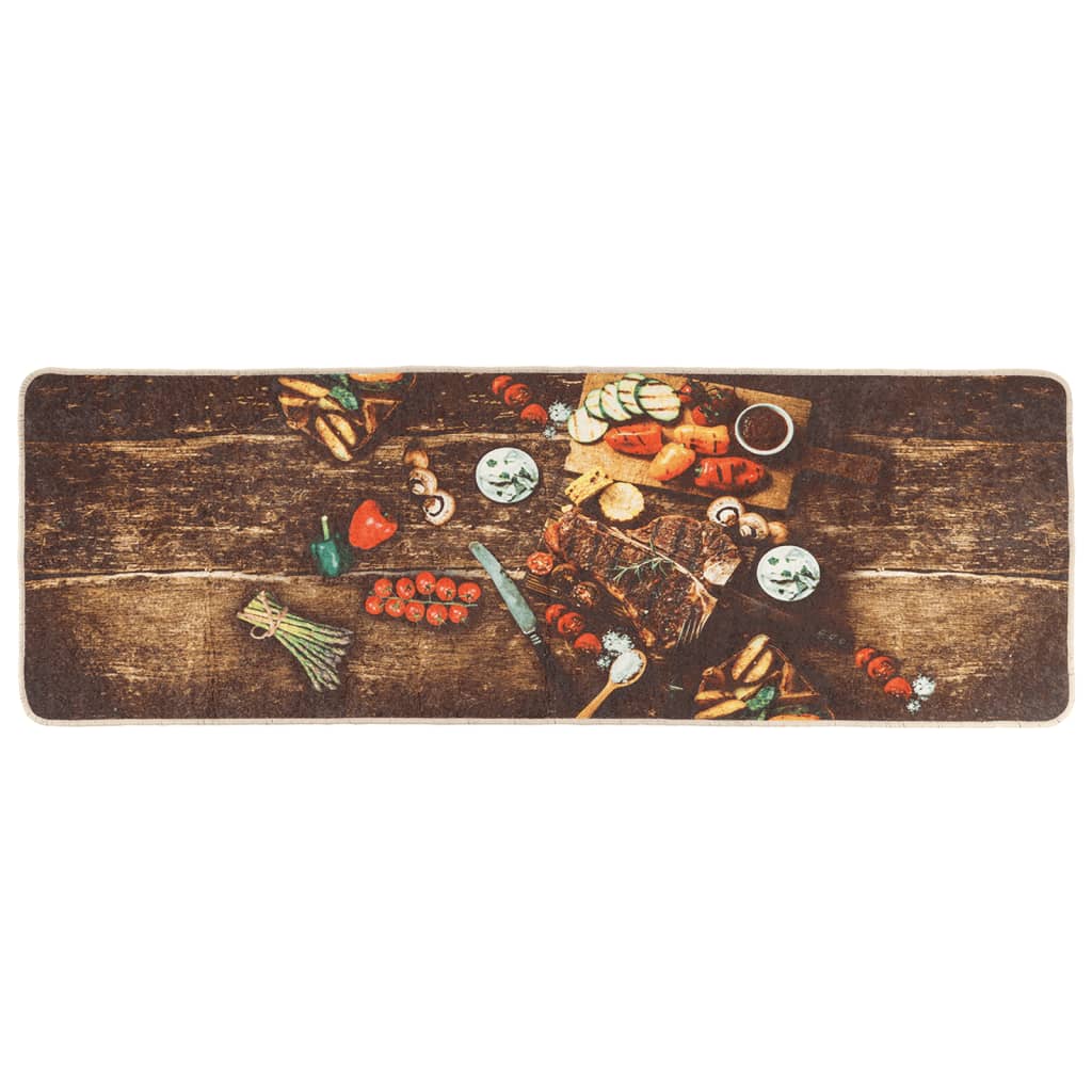 Tapis de cuisine 60x180 cm lavable et antidérapant - marron - number 2.