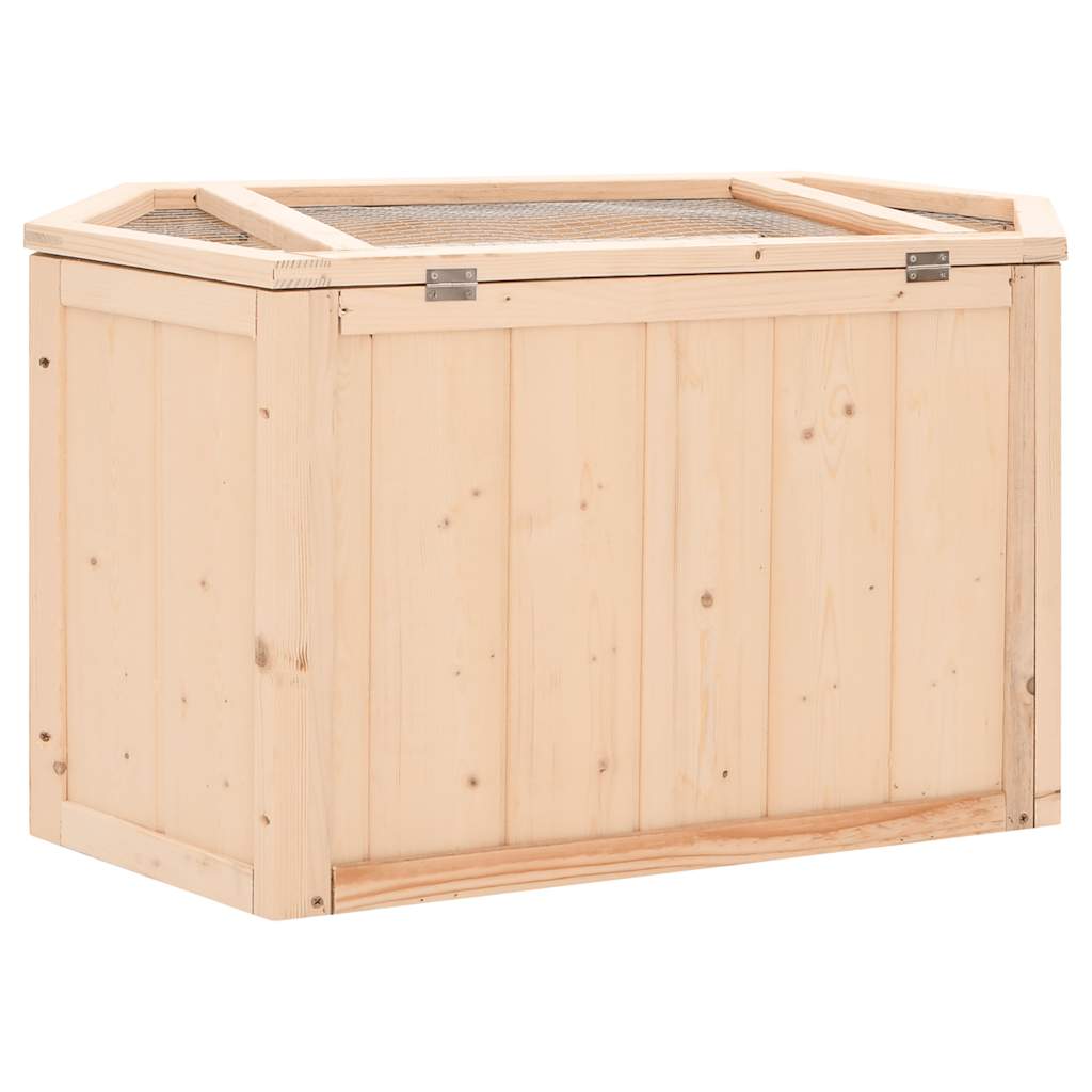 Cage pour hamster 80x40x43 cm en bois de pin massif - 75 x 36,5 x 38 cm (l x l x h), 44,5 x 34,5 cm (l x l) - number 6.
