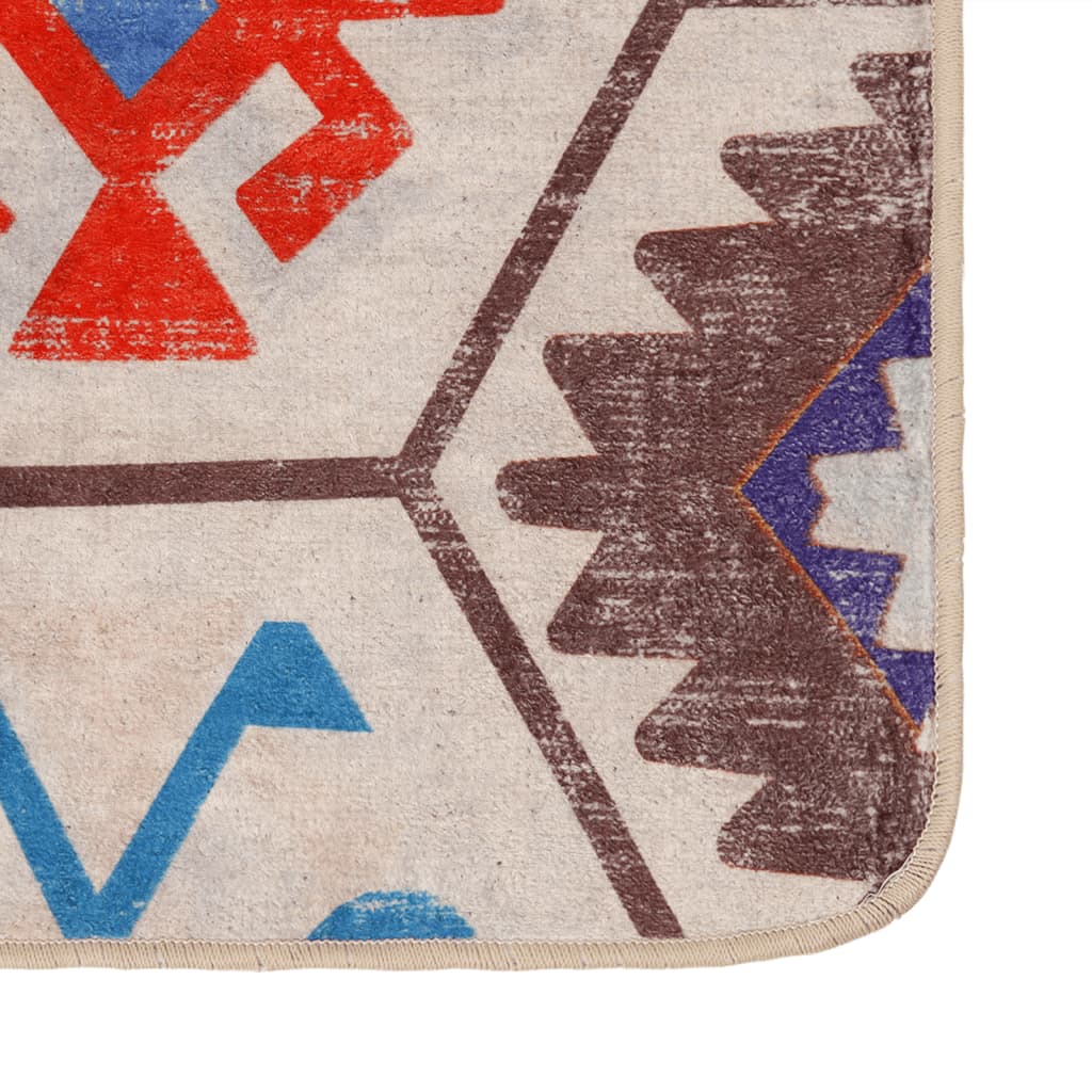 Tapis lavable et non-glissade - bleu et blanc, 190 x 300 cm - number 3.