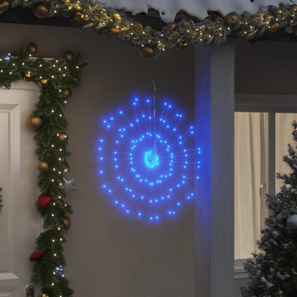 Luminous starburst decoration pcs. 140 leds 17 cm blue light - blue, 2, 1 - number 1.