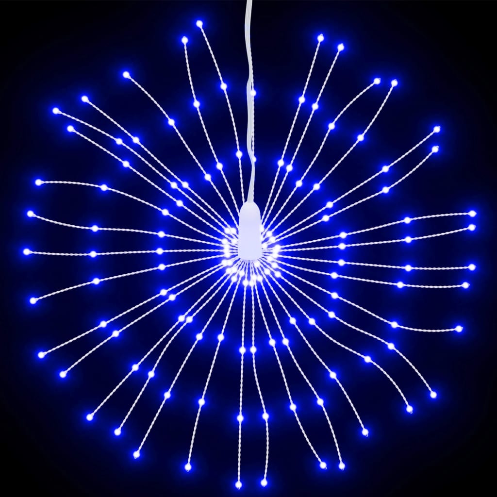 Pcs luminal starburst decoration. 140 leds 17 cm blue lumière - bleu, 2, 1 - number 4.