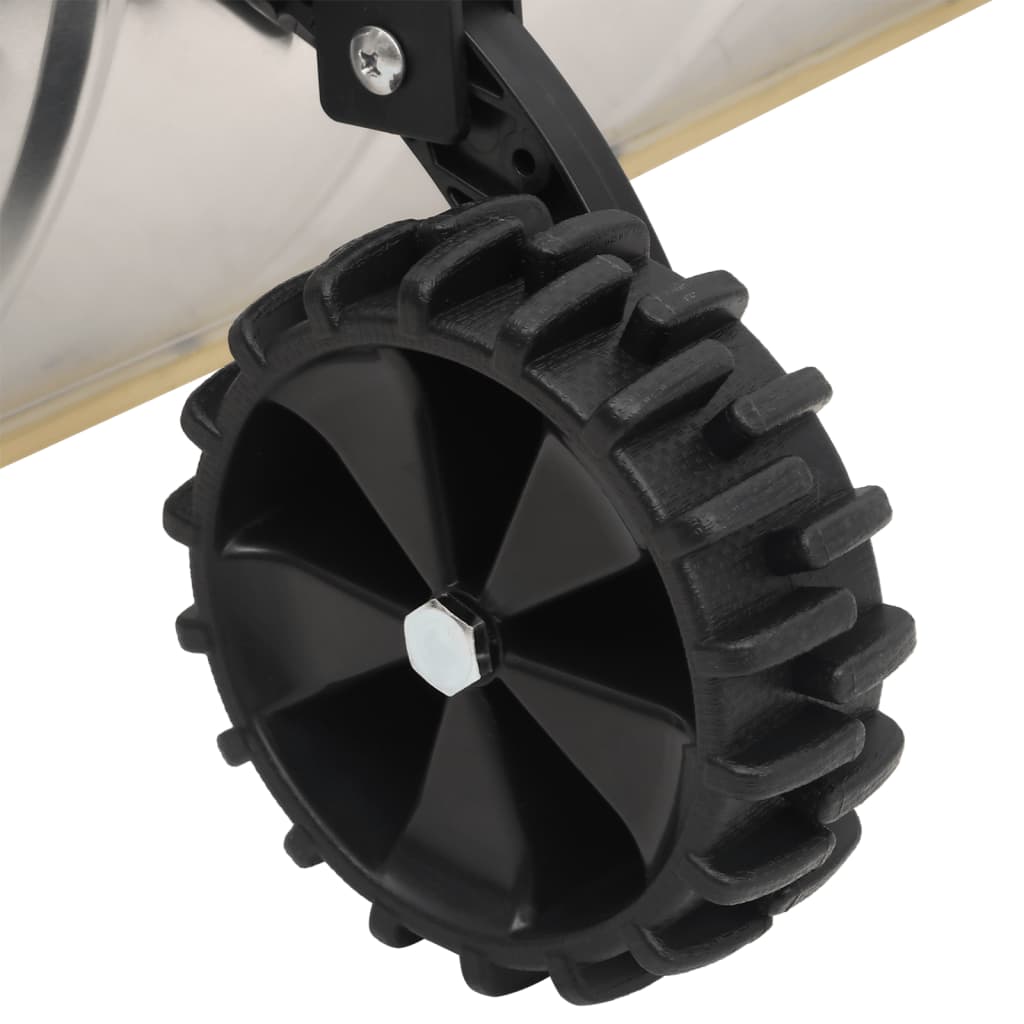 Lopata za snijeg s produljivom ručkom 61 cm čelična oštrica srebrne boje - number 6.